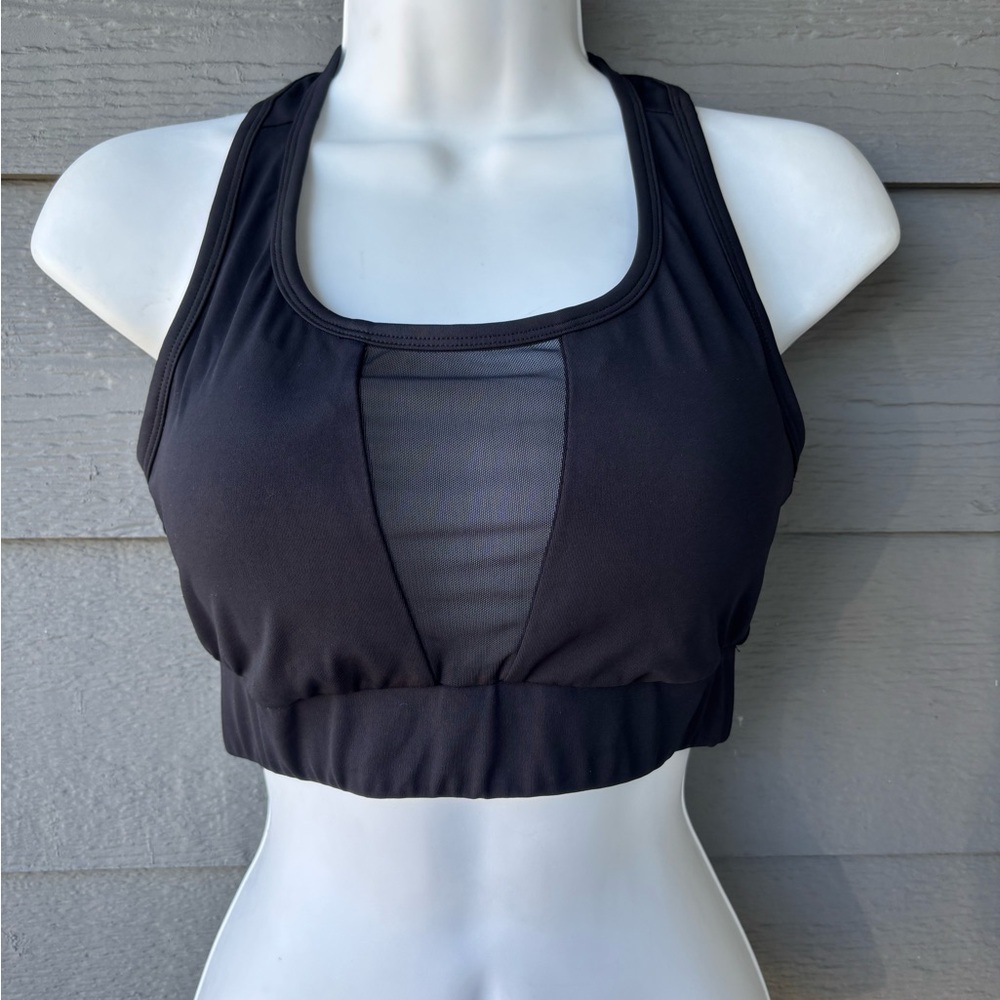 Hera Collection Black Mesh Sports Bra
